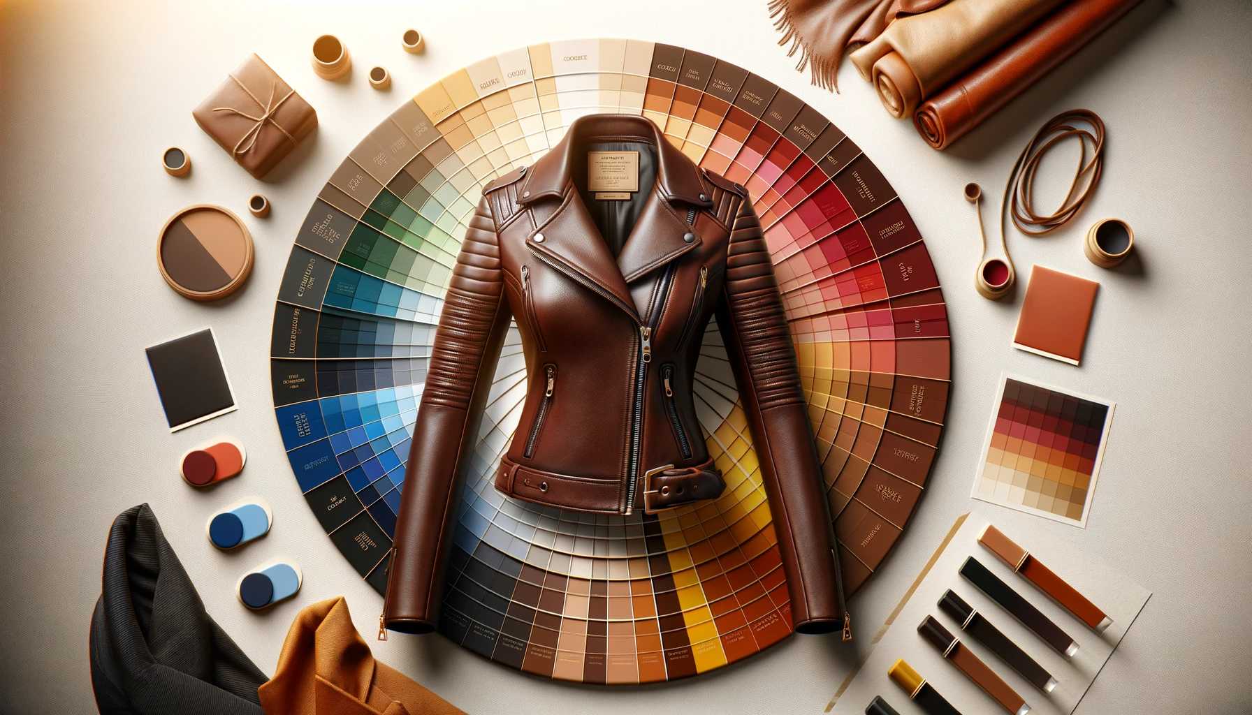Banner Bild zum Blogbeitrag: Ihre Farbe, Ihr Statement: So wählen Sie die richtige Farbe für Damen Lederjacke