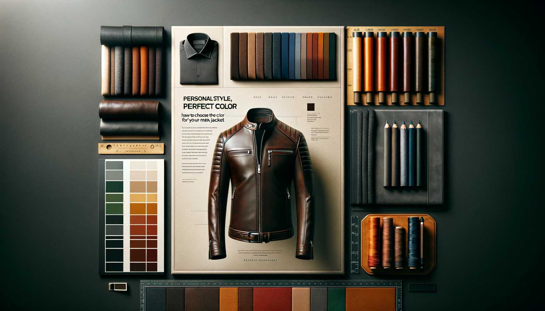 Ideale Farbe für Lederjacken. Perfekte Farbe, Persönlicher Stil